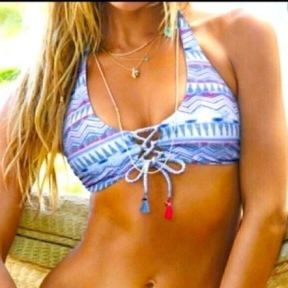 LSpace reversible top tie dye blue and bottoms XS BoxA - Picture 13 of 13